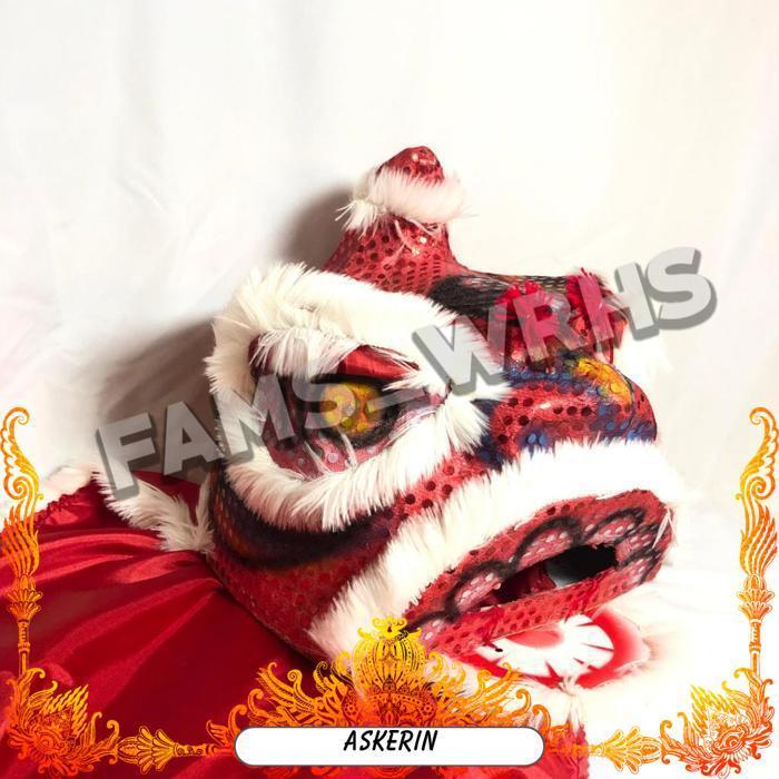 Barongsai Anak Dewasa Bahan Karton Tebal Kokoh Barongsai Kedip Br 1030