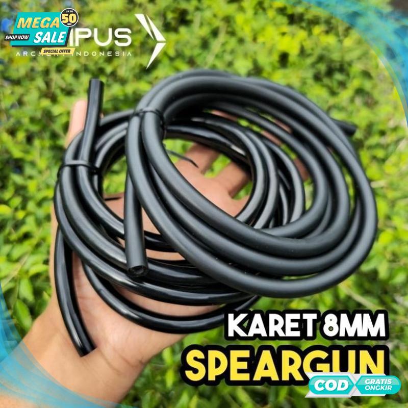 Terbaik Karet Panah Ikan 8mm 3080 Best Quality Spearfishing Rubber - 2025 COD Termurah Terlaris Berk