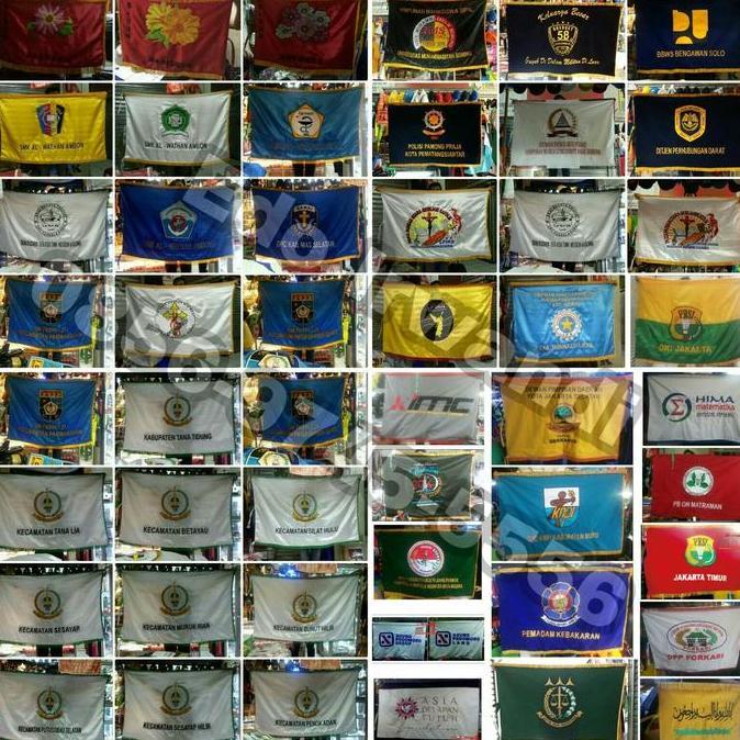 Ready Bendera Pataka Bendera Logo Bordir Bendera Bordir Bendera Ruangan