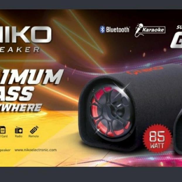 DA72 >> Speaker Niko GL 8. Subwoofer Car Speaker Niko 8 Inch Bluetooth