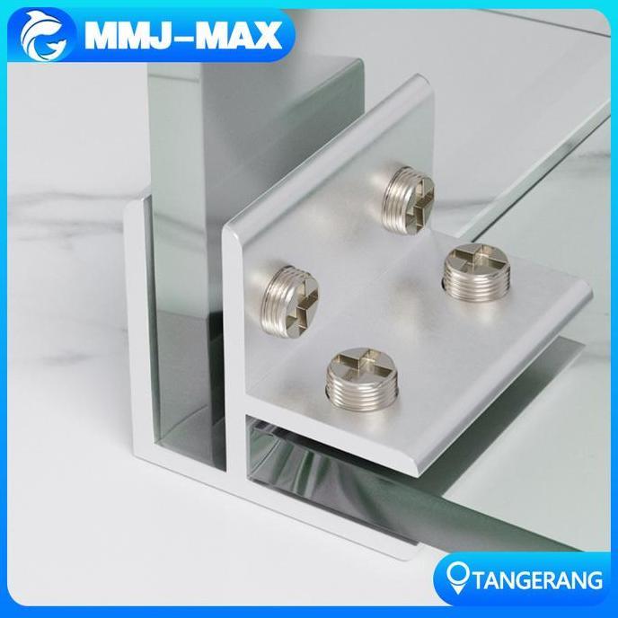 CLUCK L Siku Penjepit Kaca/Jepit Kaca 2 Sudut/Siku Penjepit Kaca Jepit