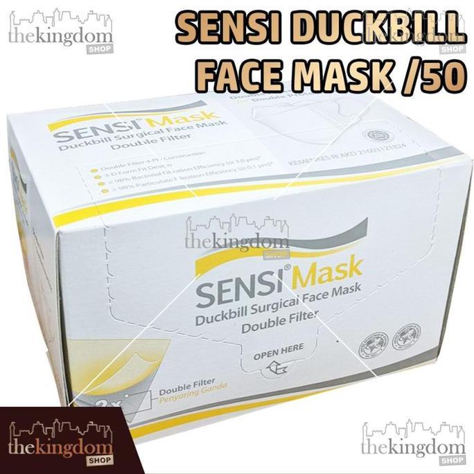 SAMRUAY Sensimask Duckbill Face Mask /50 Masker Debu Sensi Duck Bill Medis 50