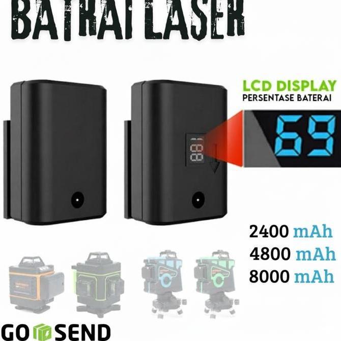 THETA Baterai Level Laser Taffware Hilda Battery Laser Leveling Batrai Laser Level 16 Line 12 Line B