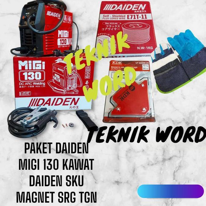 Promo Mesin Las Mig 130 Daiden /Mesin Las Tanpa Gas Co Cod