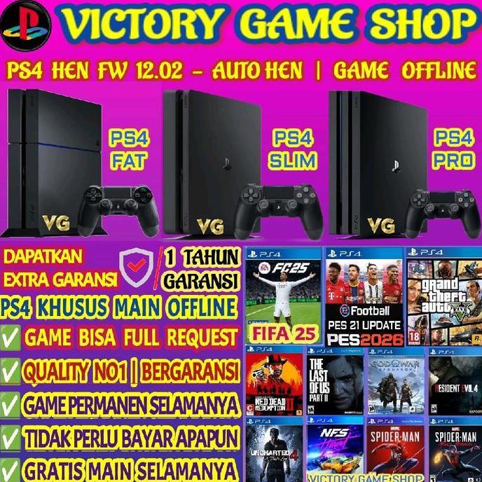 SONY PS4 | PS4 HEN - FW 12.02 - AUTO HEN | PS4 HEN | PS 4 HEN | PS4 | PS 4 | PS4 FAT | PS4 SLIM | PS