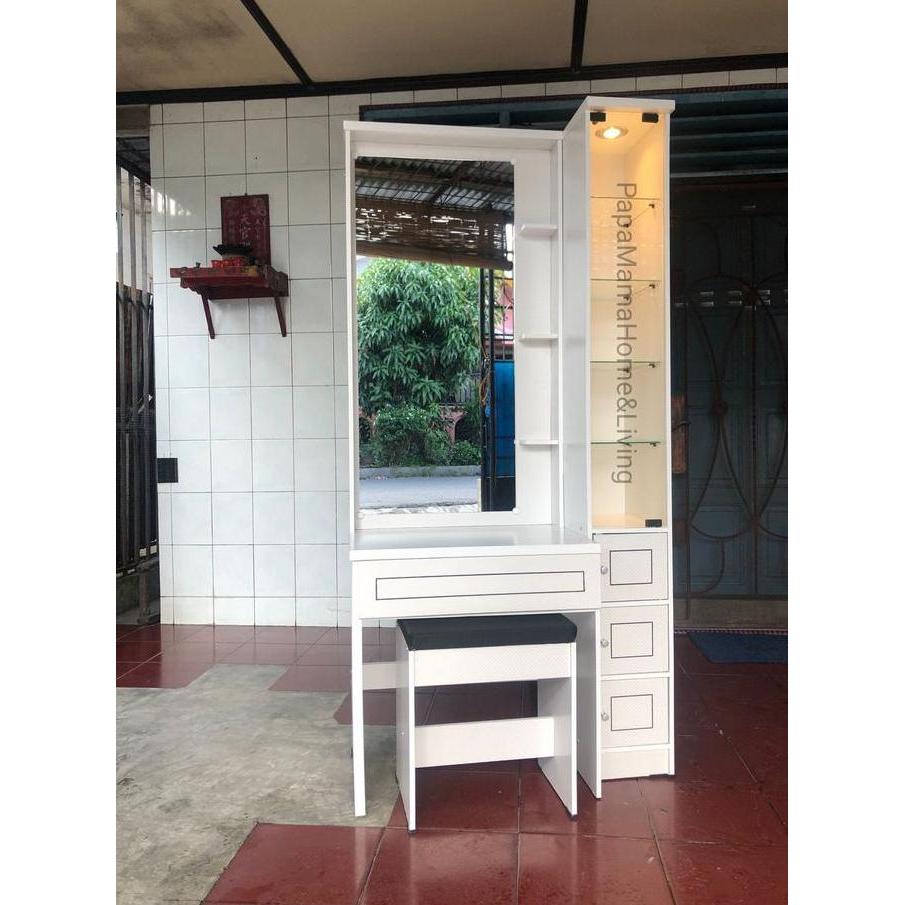 Meja Rias Minimalis - Meja Rias Putih Dan Berlampu - Medan