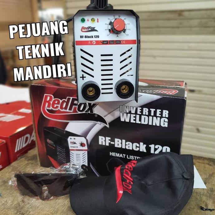 Promo Mesin Las Inverter Redfox Mma 120 / Trafo Las Redfox Rf Black 120 Cod