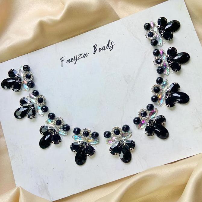 Payet Rangkai Leher F17 Payet Leher Payet Pinggang Bisa Custom Warna Renda Elegant Ritsleting Anyama