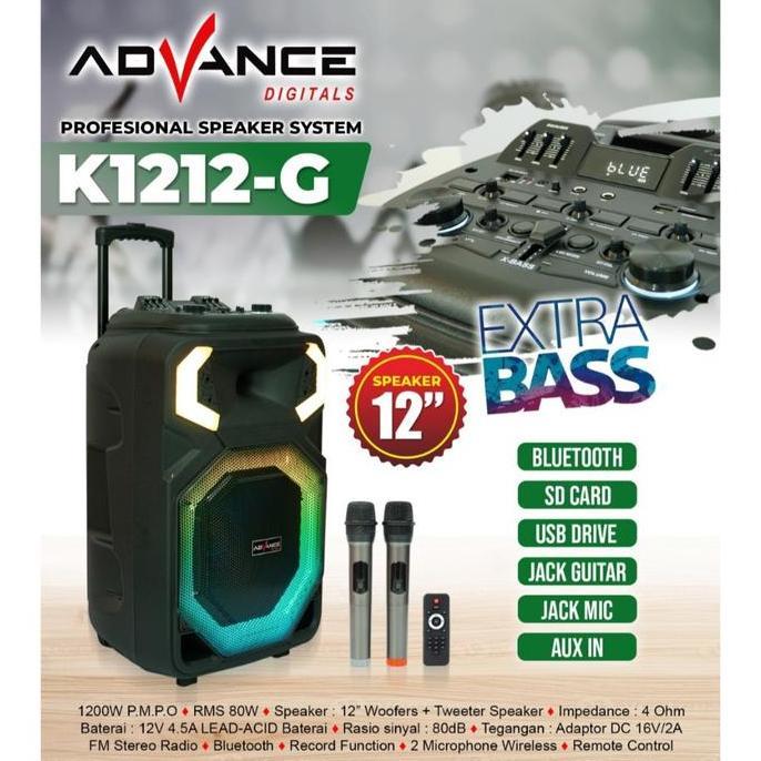 ADVANCE SPEAKER MEETING PORTABLE TROLI UKURAN 12 INCH K-1212G