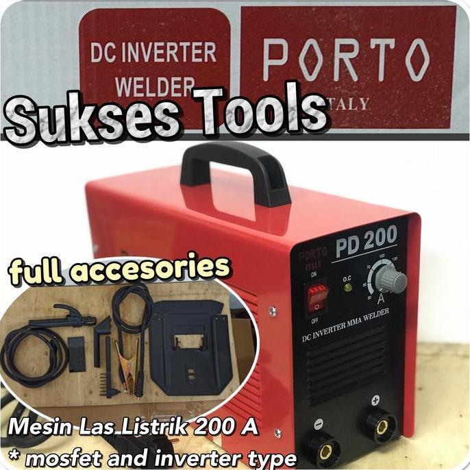 Promo 100% Porto Pd200 Mesin Las Listrik 200 A Trafo Las Listrik Pd 200 Cod