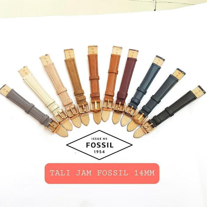 TALI JAM TANGAN FSSIL JACQUELINE 14MM 14 MM QUICK RELEASE SILVER