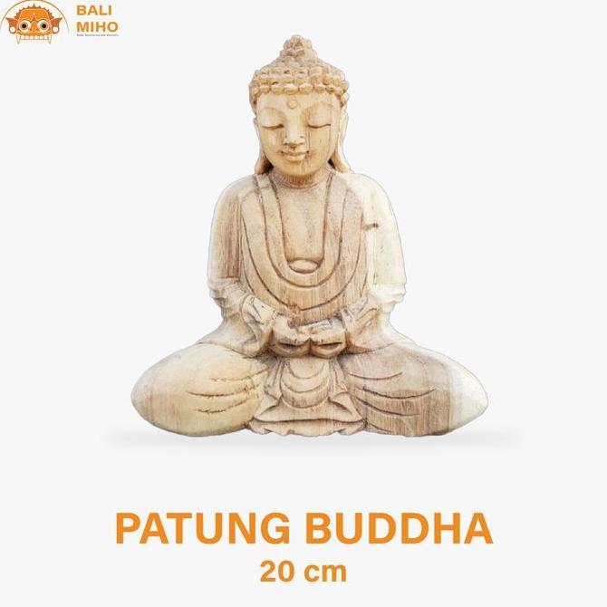 Patung Buddha Kayu Suar/Patung Budha Kayu/Patung Buda/Budha Kayu IQB