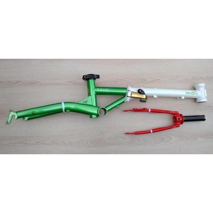 FRAME SET BIKEPRO ZEUS DISC BRAKE, CHROMOLY (BUKAN FNHON GUST) ORIGINAL DAN TERPERCAYA