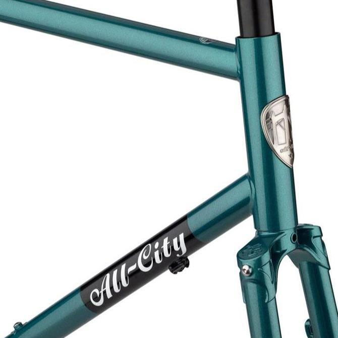 ALL-CITY SUPER PROFESSIONAL 700/650B FRAMESET NIGHT JADE GREEN ORIGINAL DAN TERPERCAYA