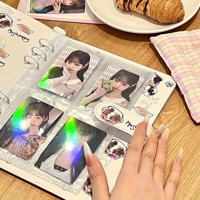 A5 Pu Binder Lucu Kartu Foto Album Idola Kartu Foto Mengejar Bintang Buku Penyimpanan Album Foto Pol