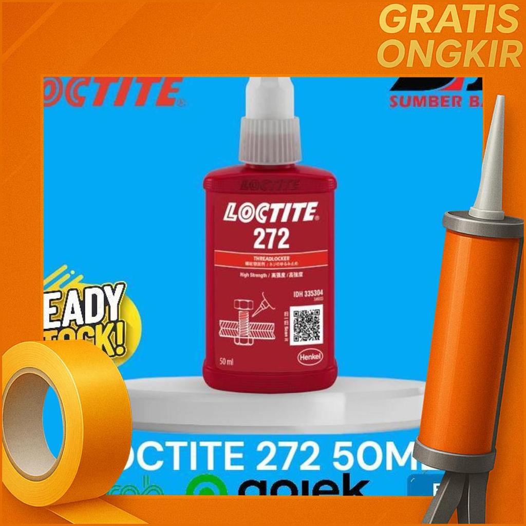 Lem Baut Loctite 272 50Ml Original - Lem Loctite 272 50 Ml Thread Locker