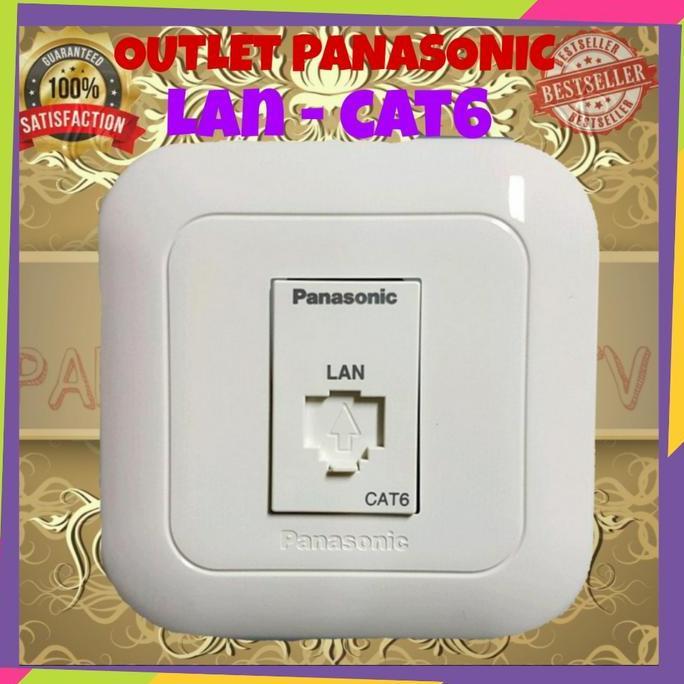 NEW OUTLET DATA CAT6 PANASONIC +FRAME STOPKONTAK RJ45 CAT6