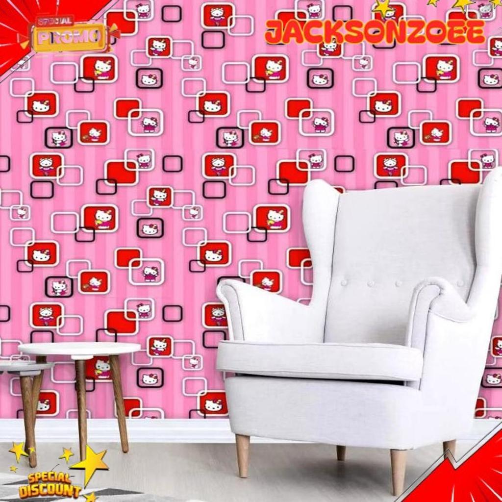 Paling Murah Wallpaper Dinding Kamar Anak Wallpaper Dinding Hellokitty Frozen Wallpaper Dinding Kara