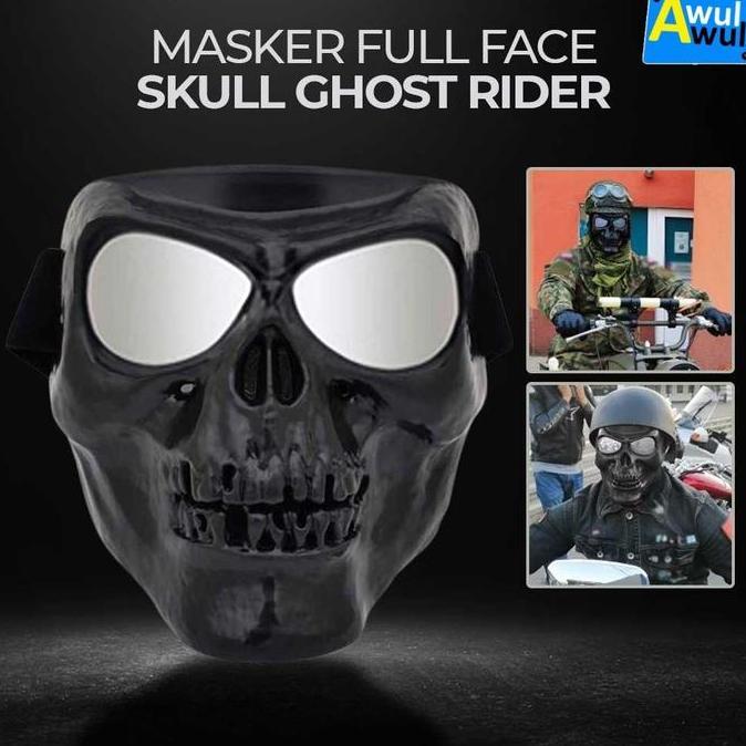 NORTON Topeng Masker Motor Tengkorak Ghost Rider Goggle Mask Skull