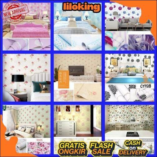 GROSIR PUSAT GROSIR WALLPAPER  Wallpaper Dinding Kamar Wallpaper Dinding Ruang Tamu Wallpaper Dindin