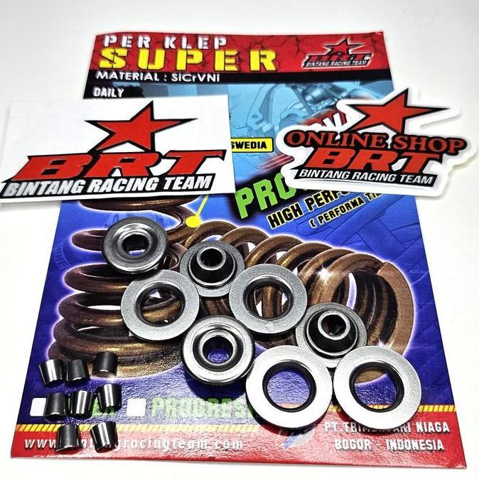 DIREWOLF Retainer + Kuku Klep 4,5mm BRT Retenir Set Racing Universal Semua Motor Batang 4.5 Shim Kle