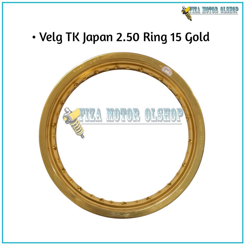 Velg Velk Pelg Custom Ring 15 TK Japan Ring 15 Lebar 250 Warna Gold New Moge Benelli