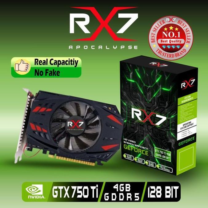 Vga Rx7 Gtx750 Ti 4Gb Gddr5 128 Bit Real Capacity Resmi Terbaru