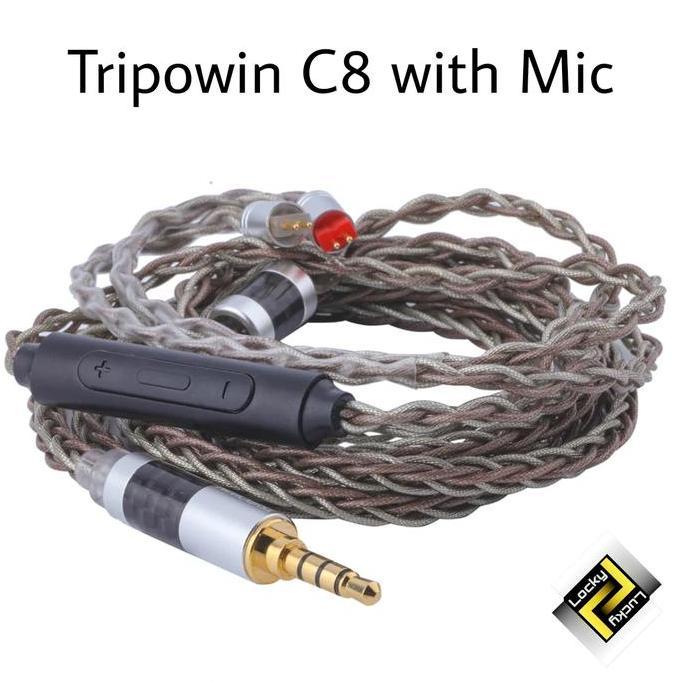For Sale Tripowin C8 Kabel Upgrade Iem Mic 8 Core Spc Cable 0.78Mm 2 Pin 0.78
