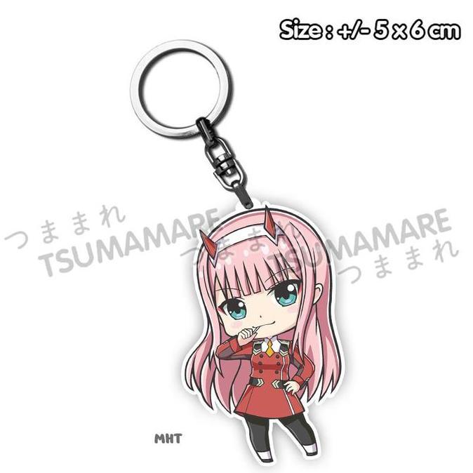 Gantungan Kunci Acrylic Darling In The Franxxx : Zero Two