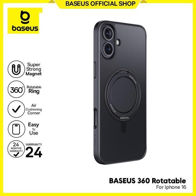 Baseus Skyring Series 360 Magnetic Phone Case With Stand For Ip 16