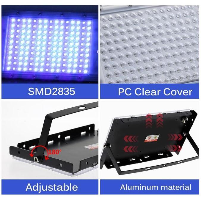 Lampu Curing Led Uv Gel 220V 395Nm 365Nm Untuk Reparasi Papan Sirkuit