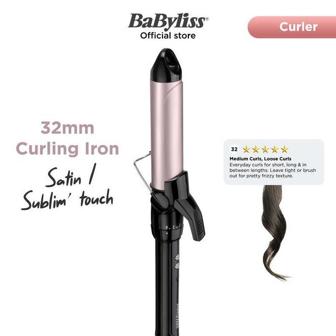 Babyliss Paris Satinsublim Touch Curling Iron C332E Catok Pengeriting Rambut Curly