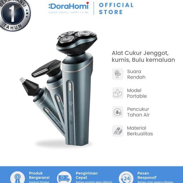 Bisa Cod Dorahomi Mesin Cukur Jenggot Pencukur Kumis Kemaluan Hidung