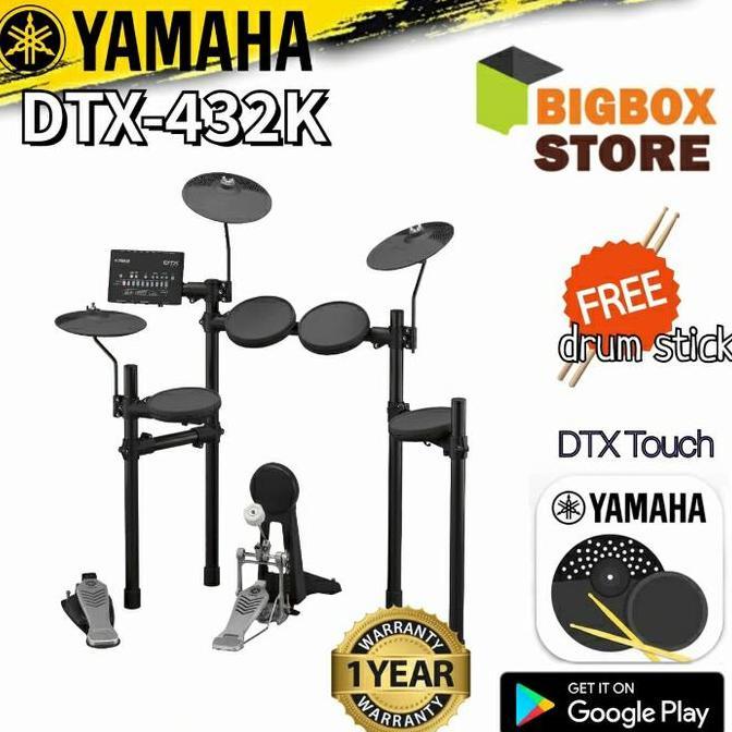 denberkah99 - yamaha dtx-432k elektrik drum kit | digital drum 7 pad