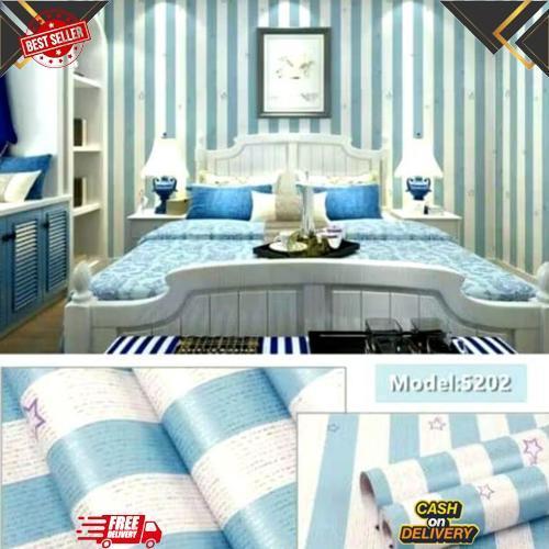 GROSIR Wallpaper Dinding Motif Salur Wallpaper Dinding Panel Wallpaper Dinding Ruang Tamu PUSAT GROS