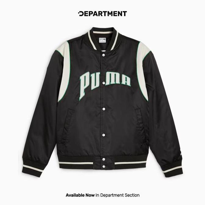 Jaket Pria PUMA TEAM VARSITY 62369101 ORIGINAL LS