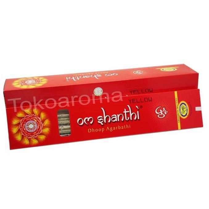 Dupa India (Aromaterapi) Long Recta - Om Shanti Yellow