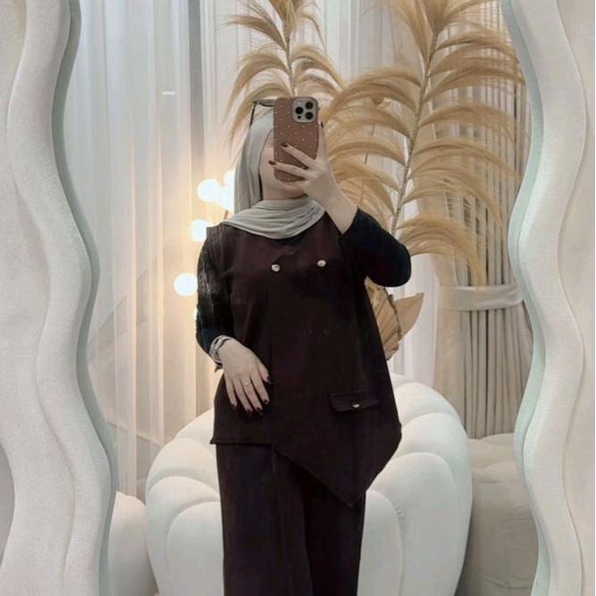 Jennie Set Vest Elegan Ootd Vest Wanita Terbaru Satu Set Celana Dan Vest