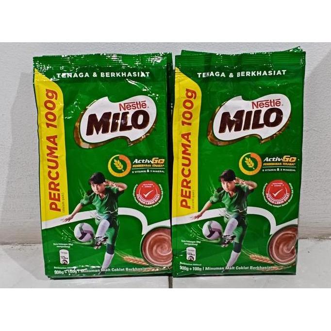 ENDANGSELLER - MILO ACTIV-GO BUBUK MALT COKLAT MALAYSIA 1KG - ORIGINAL +50G PACKAGING