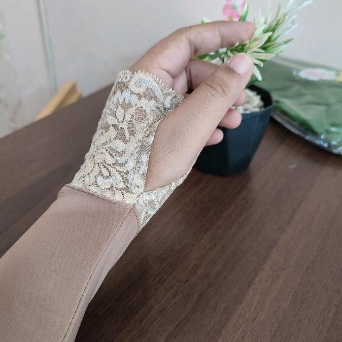 Handsock Renda Jempol / Handsock Jempol Renda / Handsock Jersey Panjang