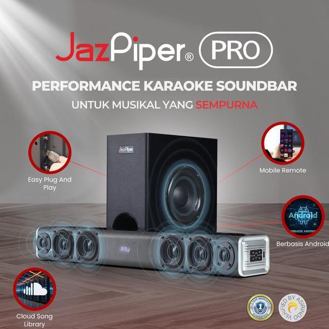 JazPiper PRO Performance Karaoke Soundbar
