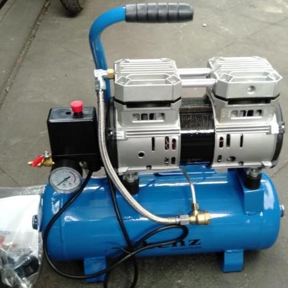 Promo Mesin Kompresor Angin 9L Tanpa Oli / Kompresor Listrik 9 Liter Oilless Cod