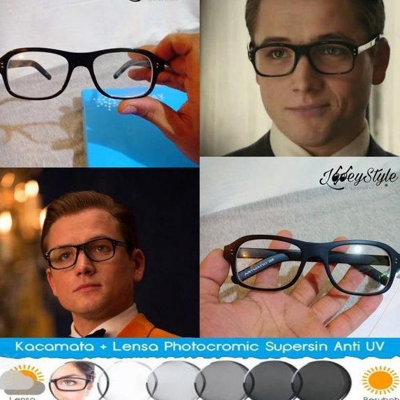 "spv02" Kacamata Kingsman Frame Lensa PHOTOCROMIC GRAY ART3829