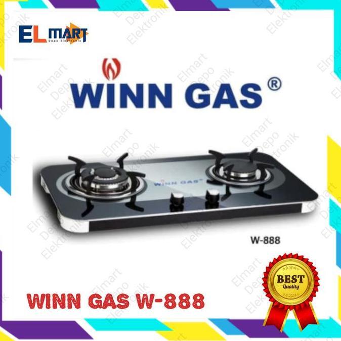 Winn Kompor gas 2 tungku WINN GAS W 888 Kompor Kaca W888 Garansi Resmi