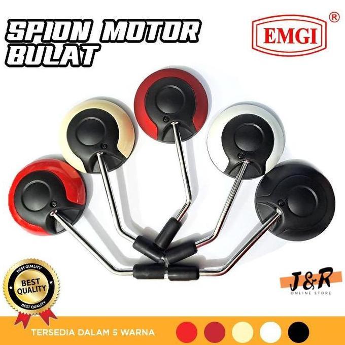 Kaca Spion Motor Honda Scoopy EMGI Accessories Bulat HM