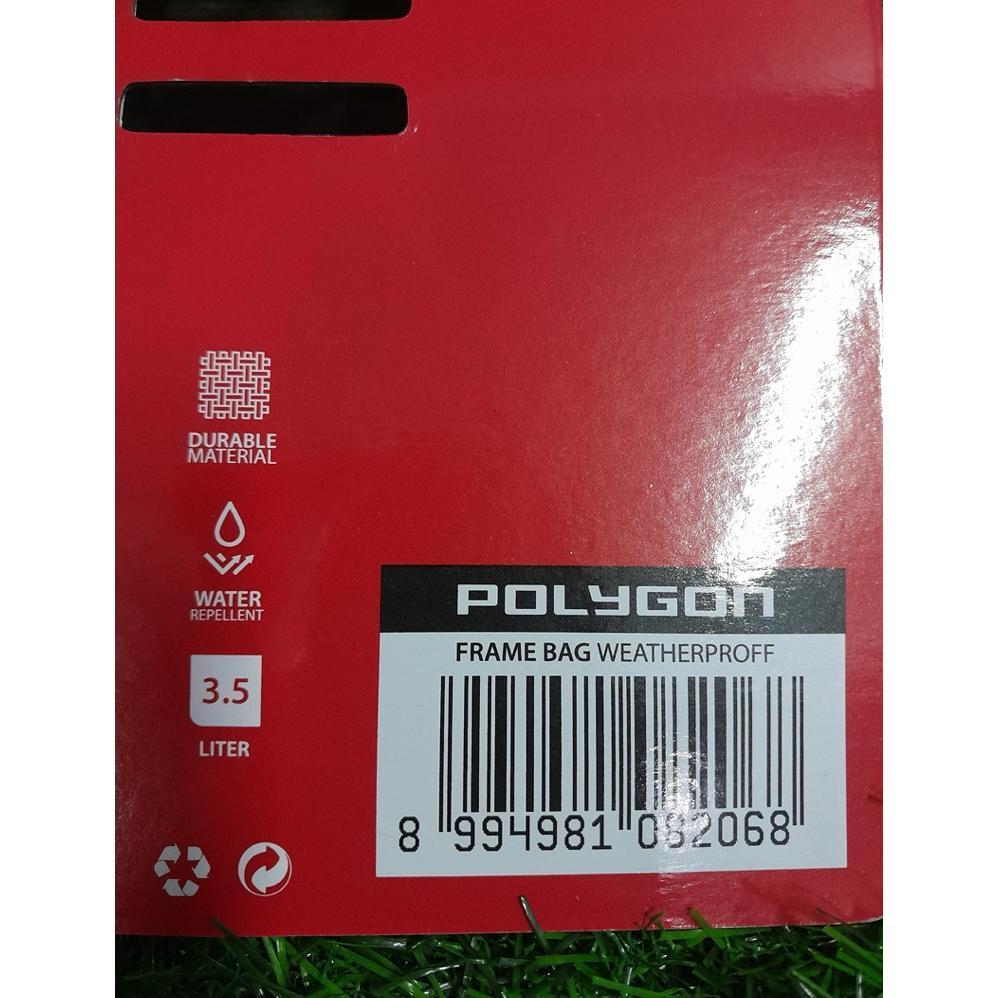New Stok FRAME BAG POLYGON / TAS FRAME SEPEDA Merk POLYGON WEATHERPROOF 3.5L TERBARU