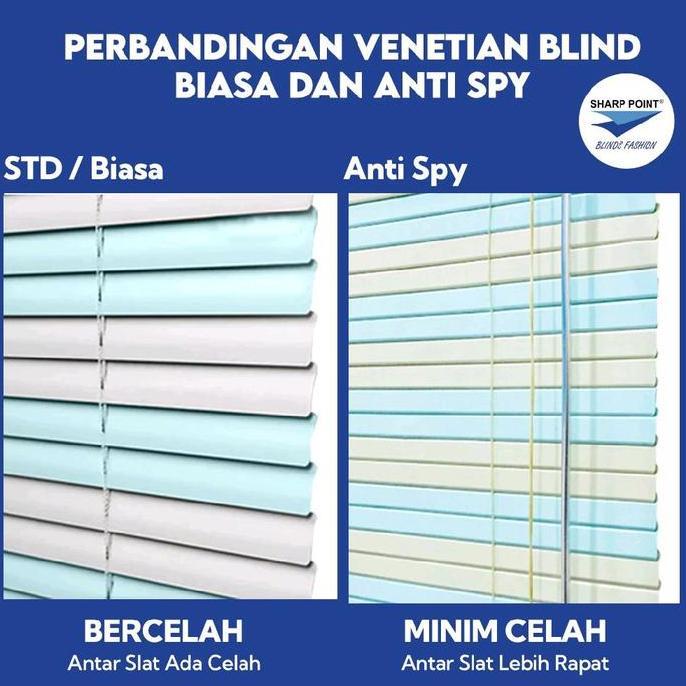 Forhom Tirai Jendela Gorden Jendela PVC Venetian Blind Kerei Jendela Tirai Gulung 40x180 60x180 Tira