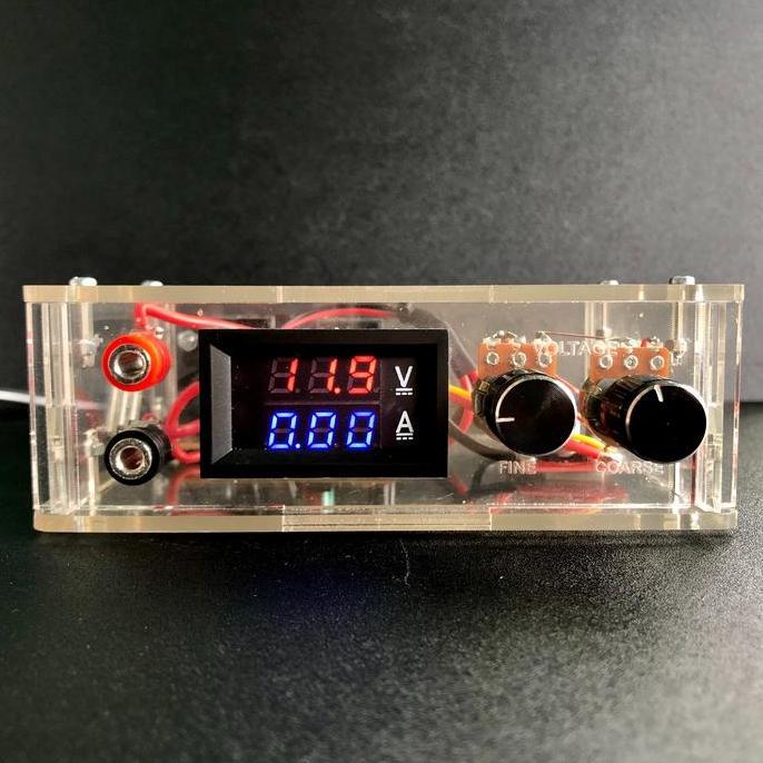 ADJUSTABLE DC POWER SUPPLY DC 2A DENGAN VOLT DAN AMPERE METER ORIGINAL DAN TERPERCAYA