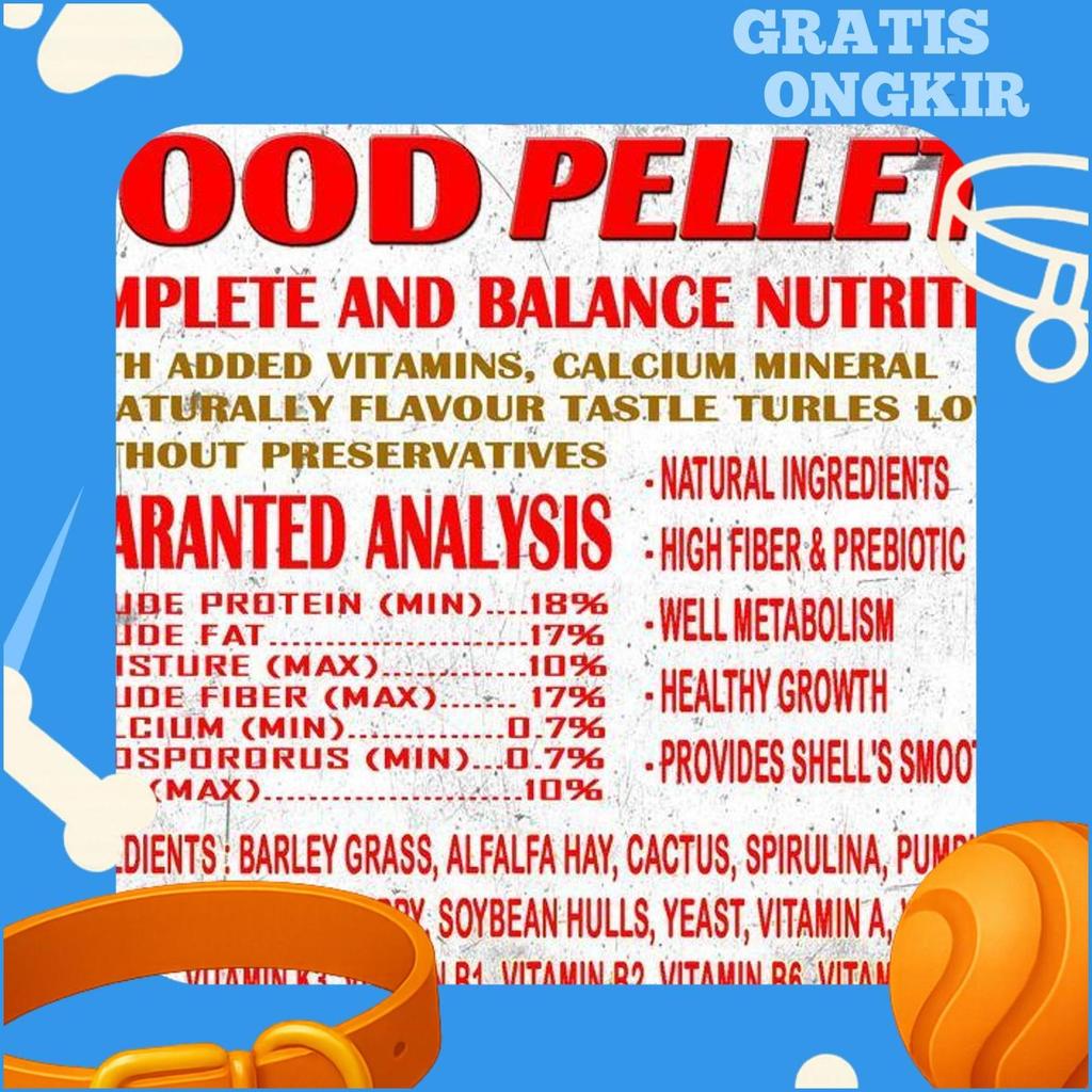 Pelet Tortoise Makanan Kura Darat Sulcata Sulkata Kura-Kura Darat Torto Food Pelet Pardalis Aldabra 
