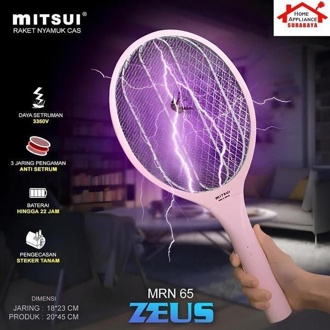 MITSUI Raket Nyamuk Listrik Cas - Rechargeable MRN 61 Scorpion / 62 Athena / 63 Pegasus / 65 Zeus / 